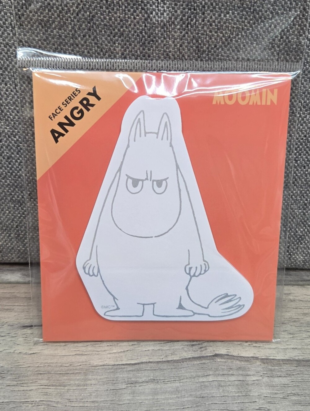 Moomin Angry Face Series Die-Cut Sticky Notes Memo Pad | New | Japan